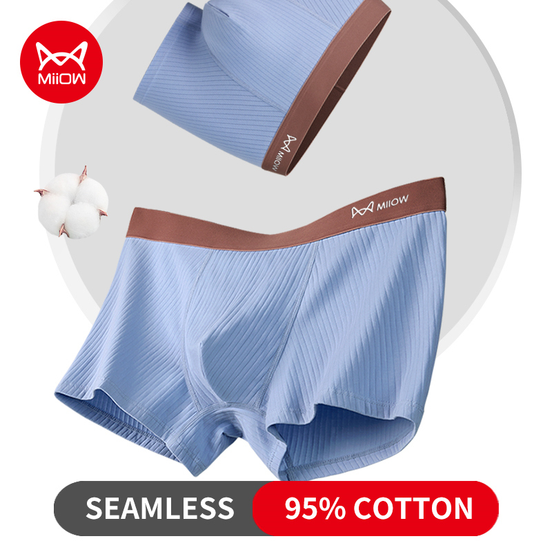 Boxer Brief Pack Cotton - MiiOW 3pcs Breien Katoen Mannen Ondergoed