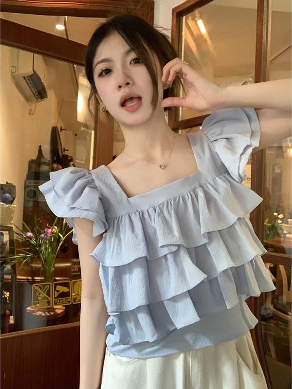 Base Layer Top - Zomers damesblouse met korte mouwen, klein