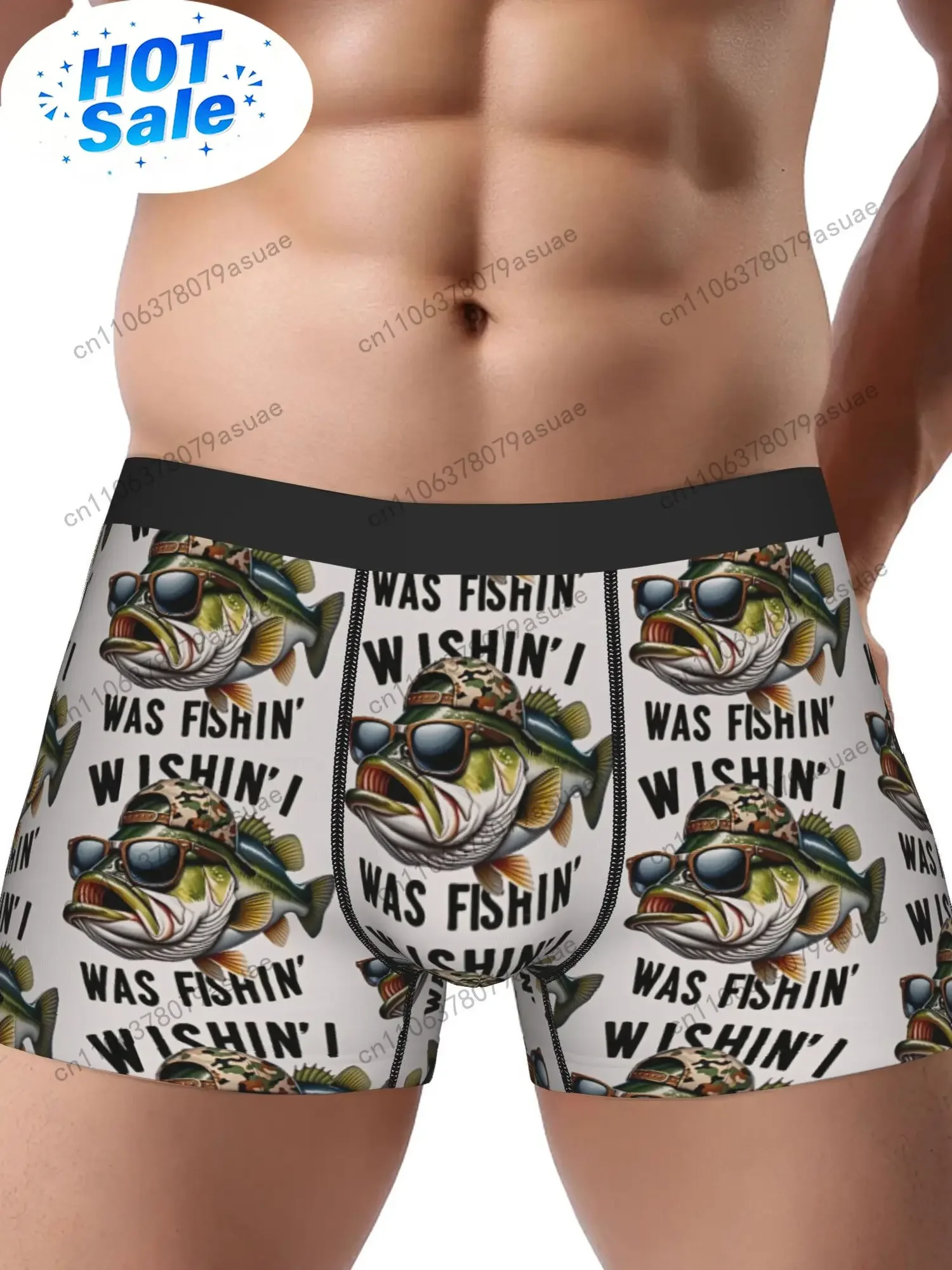 Quick Dry Underwear - Heren visondergoed - Grappige karperbaars grafische